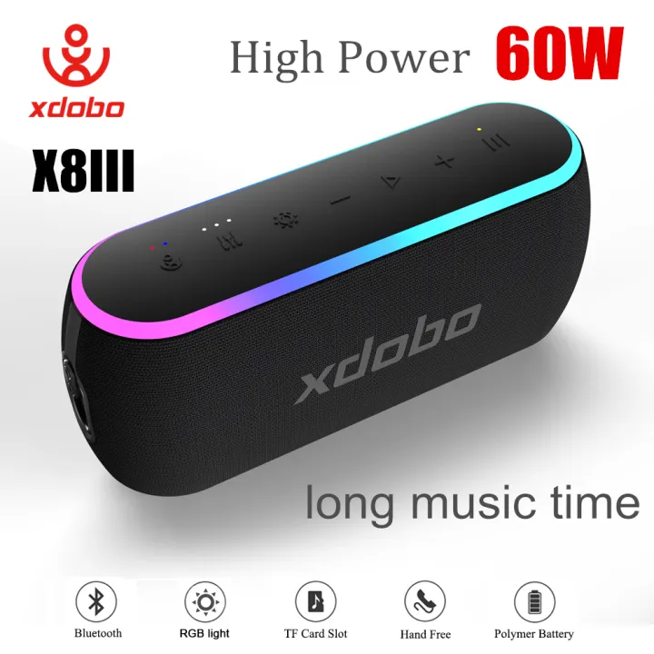 XDOBO%20X8%20III%20Bluetooth%20Speaker%20Wireless%20Subwoofer%206600mAh%2060W%20Powerful%20Deep%20Bass%20Power%20Bank%20Outdoor%20Party%20Hiking%20Music%20Fun%20-%20Image%202