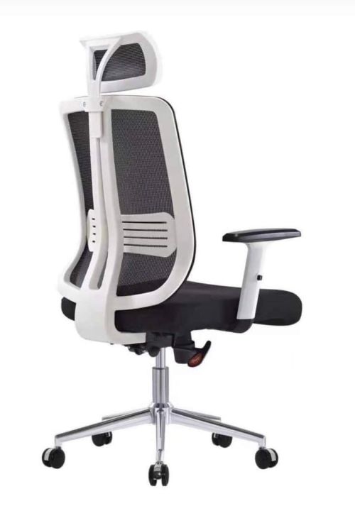Ergonomic office chair with adjustable arms and recline system