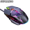 GM6 Wired Mouse RGB Mice Wired Computer Mause LED Backlit Ergonomic Gaming Mouse For Laptop PC. 