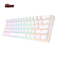 RK Royal Kludge RK61 2.4G Wireless Bluetooth Mechanical Keyboard Tri-mode 61 Keys RGB Backlit Mini Hot-swappable Gamer Keyboard. 