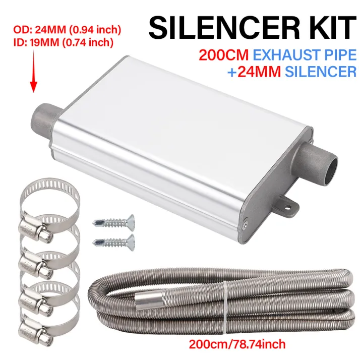 200/300%20cm%20Car%20Air%20Diesel%20Heater%20Stainless%20Steel%20Exhaust%20Pipe%2024mm%20Muffler%20Kit%20Suitable%20for%20Weibost%20Eberspach%20Exhaust%20Pipe%20-%20Image%202