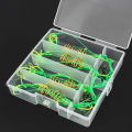 DNDYUJU 4pcs/Box Explosion Fishing Hook 6#-13# Fishing Lure Bait Trap Feeder Cage Fishing Hook with Stainless Steel Springs. 