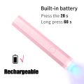 Portable Handheld Mini Nail Lamp For All Gel Polish Quick Dry USB Nail Dryer Machine UV LED Nail Lamp Mini Flashlight Pen. 