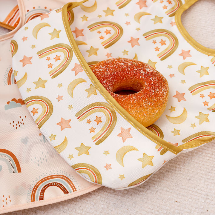3pcs/Set%20Waterproof%20Baby%20Bib%20Adjustable%20Hook&Loop%20Sleeveless%20Feeding%20Smock%20Bib%20for%20Kids%200~1%20Years%20-%20Image%204