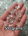 transparent fireglass for resin art  |500 gm crushed glass for  geode resin art work | medium size crystal clear glass chunks for epoxy resin. 