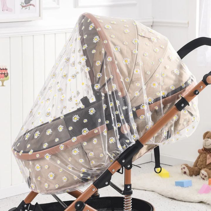 Baby Stroller Mosquito Net Pushchair Cart Insect Shield Net Mesh Safe Infants Protection Mesh Cover Baby Stroller Accessories