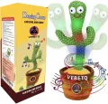 Dancing Cactus Talking Toy Kids  Children Plush Electronic Toys Baby Singing Wriggle Voice Recording Repeats What You Say LED Lights Toddler Educational Funny Gift. 