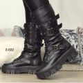Women's Autumn Uk Style Boots Mid-high Heels Punk Attitude Independent Standing Long Tube Knight Boots  Upper. 