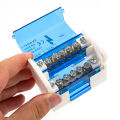 1PC Din Rail Terminal Block WDH207 Power Distribution Box Modular Screw Connection Block Universal Electric Wire Junction Box. 