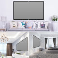 LEJIADA Projector Screen 60-133 Inch Metal Grey Anti-Light 16:9 Portable Black Border With Holes Home Outdoor Projection Screen. 
