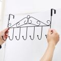 Over Door Hanger with 7 Hooks Screwless Metal Over the Door Towel Hook Organizer, .... 
