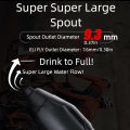AhyKa Aerodynamic Water Bottle Set Big Capacity Food Grade Bottle With Ultralight Bottle Cage BikeFrame Down Tube WaterKettle .