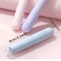 Silicone Lip Brushe with ABS Plastic Handle, Portable Lipstick & Lip Balm Applicator with Cap,Perfect Blending & Smudge Cover. 