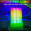 5V 3Pin PC ARGB GPU Cable 8Pin 24Pin PSU RGB Cable Extensions Flexible LED Strip Light DIY Kit for Computer Power Supply. 