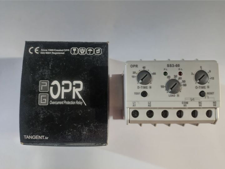 EOCR Electronic Overload Relay Tangent 6 Amp to 60 Amp With 3 CT wire multirange Voltage 180v to 480v AC