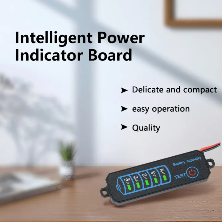 Indicator Battery Display DC 5-30V LED display power indicator lithium/iron lithium/acid battery ...