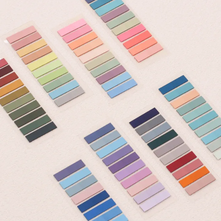 200 Sheets Mo Landi Index Stickers Self-adhesive Retro Trumpet Self-adhesive Stickers Transparent Very Fine Sticky Notes.