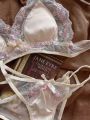 MOYISU Sweet Soft Milk French Pure Desire Girl Bra Set Triangle Cup No Underwire Underwear Small Breasts.