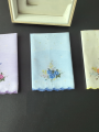 Thin Feel Cotton Handkerchief for Women, Printed Handkerchief, Retro 3PCs, 11.6in.