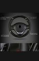 Universal Leather Steering Wheel Cover Carbon Fiber Pattern Fashion Sport Hand Stiches Soft Anti-Slip. 