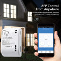 Tuya Smart Remote Control Wireless Wifi Motor Switch Module 7-32V 12V 24V 220V RF Receiver 10A Relay Work With Alexa Google Home. 