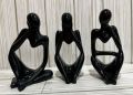 Statue For Decoration,3 Pcs,Nordic Abstract Thinker Statue,Sculpture Decoration, Thinking Human, Decoration Pieces For Home,Decorative Item For Home,Concrete Decoration Pieces,Home Decor Set,Decorative Items For Room,Fancy Decoration Pieces,concrete. 
