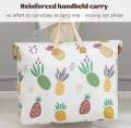 Non Woven Fabric Clothes Storage Bag Pineapple Pattern Quilt Storage Bag For Home Size 72 x 40 CM. 