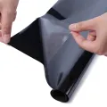 Blackout Opaque Window Sticker Static Cling 100% Light Blocking PVC Frosted Dark Tint Film Privacy Protection Window Covering. 