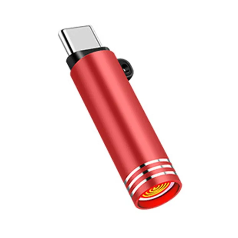 Type C Mini Lighter Blow to Ignite Windproof Flameless Electric Lighter Auto Shut-Off for Outdoor Camping Travel