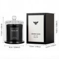 Premium Soy Wax Scented Candles with Glass Cloche, Smokeless Essential Oil Aromatherapy for Home Spa, -Ready Decorative. 