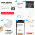 4Pcs Tuya 16A Smart Plug Zigbee WiFi US Standard Socket Canada Mexico Plug Power Monitoring Works With Alexa  Assistant. 