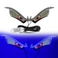 【Limited edition】 Dynamic demon eye light car led decorative light truck front and rear modified usb warning eye light. 