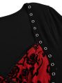 Halloween Special Plus Size Women's Gothic Halloween Party Dress Blouse. 