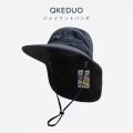 Unisex Summer Wide Brim Waterproof and Quick-drying Panama Caps Outdoor Visor Bucket Hats Mesh Breathable Sun Hat with Neck Flap.
