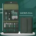 Multicolour Stainless Steel Nail Cutter Kit for Men & Women with Leather Bag - Travel Grooming Set for Facial, Cuticle, & Nail Care. 
