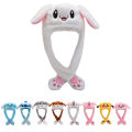 60cm Rabbit Airbag Hat Spring And Autumn New Cartoon Funny Airbag Plush Rabbit Ear Moving Hat. 