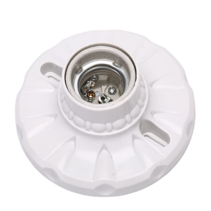 E27 Ceramics LED Light Bulb Holder Round Socket Base Hanging Lamp ...