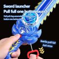 Kid Sword Launcher Led Spinning Top Toy Creative Hand Cranked Color Luminous Spinning Toys For Boys Girls Children s. 