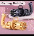 Bubble Shooter Gun Black Pink Golden PMP 8-Hole Bubble Gun Machine - Big Bubble Gattler Toy gun with bubble liquid for kids - Automatic Electric Bubble Maker Machine adhesive Gun. 