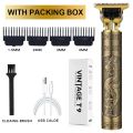 Vintage T9 Hair Cutting Machine Hair Trimmer Electric Hair Clippers Shaver Beard Trimmer Men Hair Cutting T Style Machine Rechargeable Hair Trimmer - Trimmer.