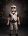 New demanding 5 pcs party dress set for 6 month to 7 years kids. 
