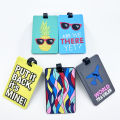 1PCS  Luggage Tags Travel Accessories Silicone Suitcase Tags Fashion Style Silicon Portable Travel Label ID Address Holder. 