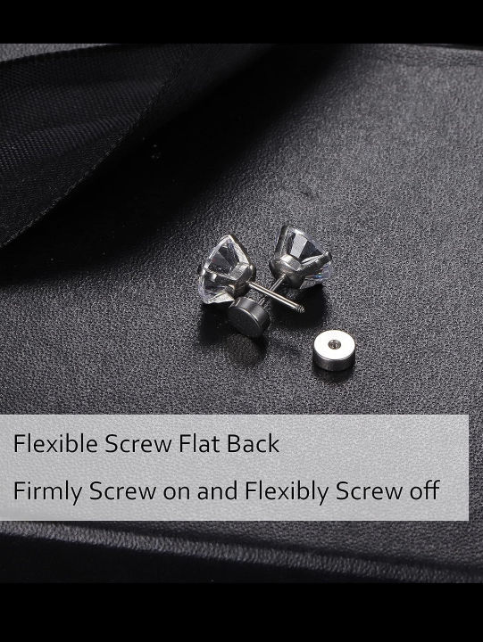7%20Pairs%20Flat%20Back%20Stud%20Earrings%20for%20Women,%20Surgical%20Stainless%20Steel%20Earrings,%20Cubic%20Zirconia%20Cartilage%20Earring(2/3/4/5/6/7/8mm)%20-%20Image%206