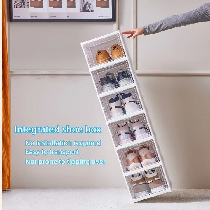 Shoes%20Box%20Foldable%20Transparent%20Sneaker%20Shoe%20Storage%20Organizers%20Box%20Stackable%20Dustproof%20High-top%20Cabinet%20Shoe%20Rack%20Shelf%20-%20Image%204