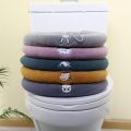 Thicker Bathroom Toilet Seat Cover Pads - Soft Warmer Toilet Seat Cushion Cover Stretchable Washable Cloth. 