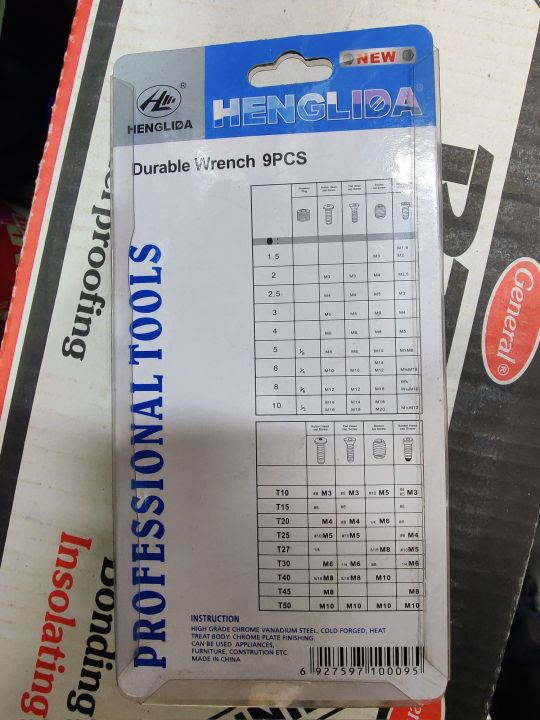 9%20Pcs%20Hex%20Key%20Set%20professional%20Tools%20Set%20High%20Quality%20henglida%20-%20Image%205