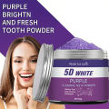 Purple Teeth  Powder, 50g - Deep Cleaning and Teeth Cleaning Powder, Fresh Breath Toothpaste, Natural Pearl Essence. 