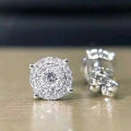 Huitan Modern Women's Stud Earrings Simple Stylish Design Wedding Engagement Fashion Accessories Fancy  Brilliant CZ Jewelry. 