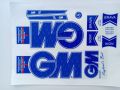 New 3D 2024 Latest GM  NOIR BRAVA Full Blue Limited Edition Top Quality Cricket Bat Sticker For Professional Players. 