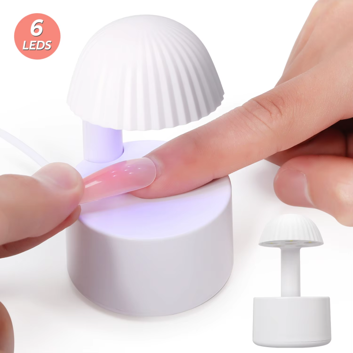 LULAA Mini Flash Cure Light for Gel Nails Quick Drying Nail Lamp Flash Cure Lamp for Nail Salon Home DIY Manicure